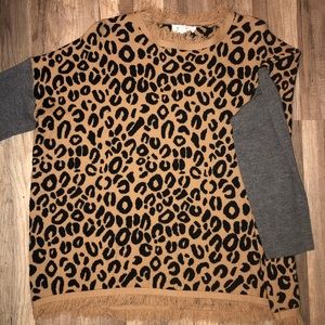 cheetah sweater